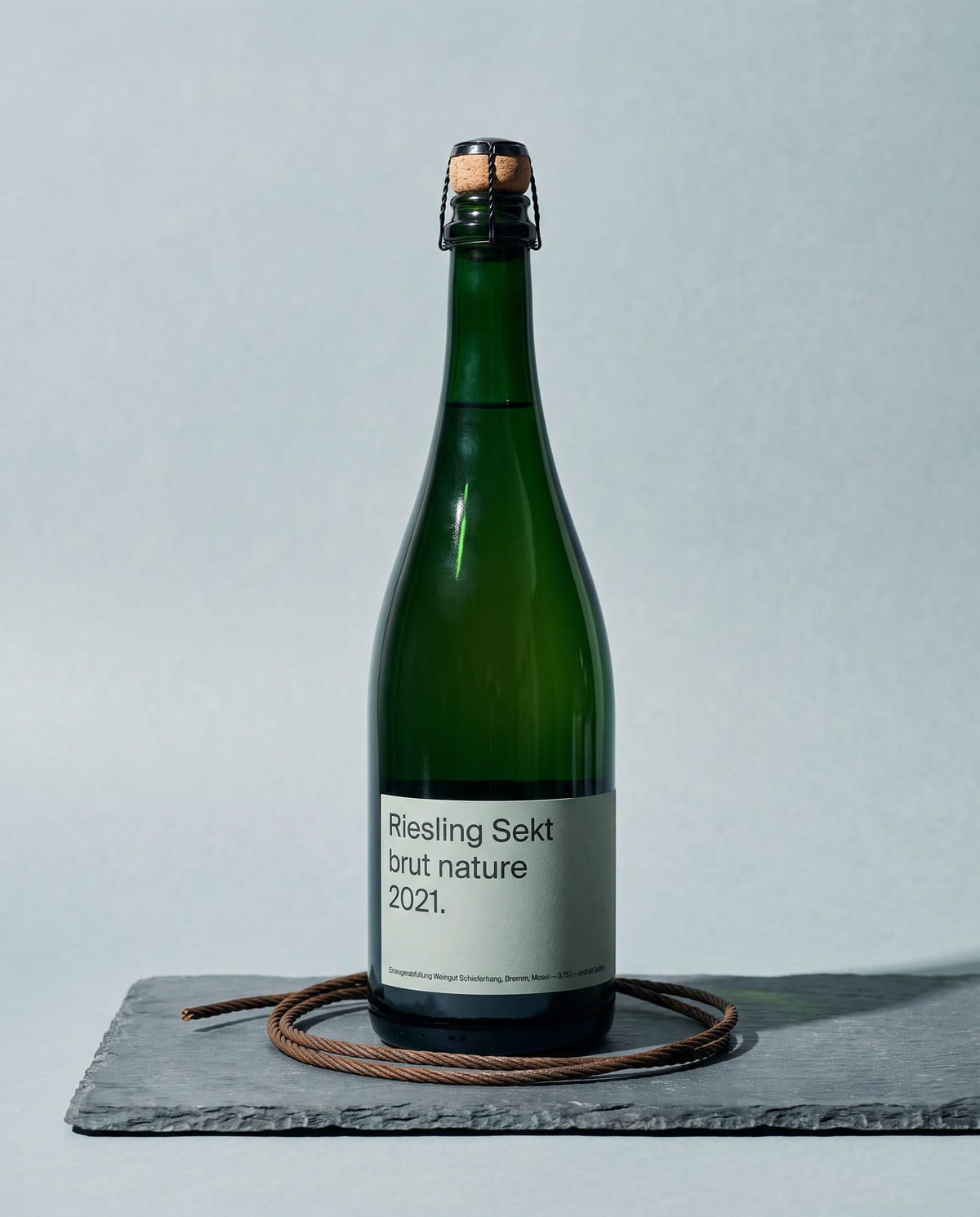 Flasche Riesling Sekt brut nature