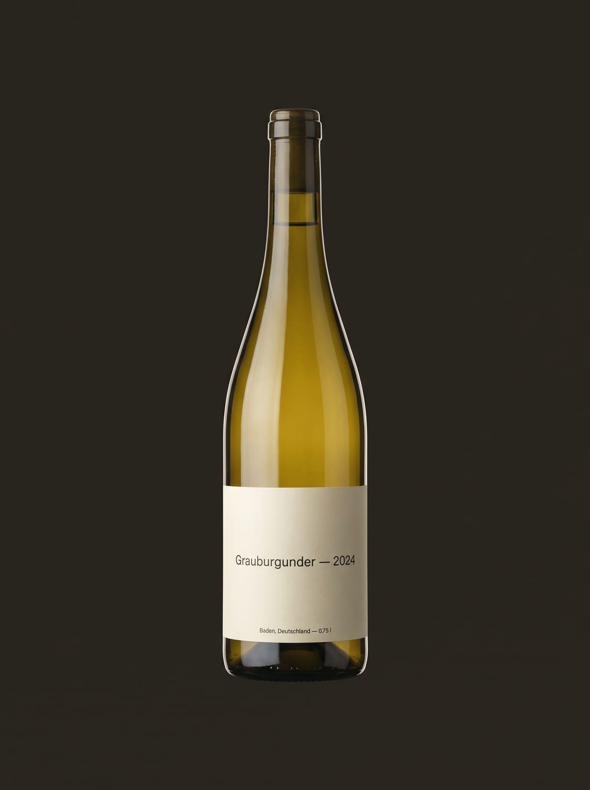 Flasche Grauburgunder, Jahrgang 2024