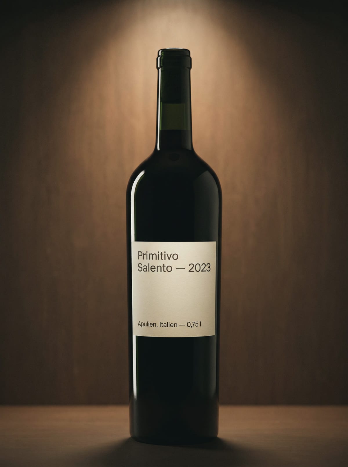 Flasche Primitivo Salento, Jahrgang 2023