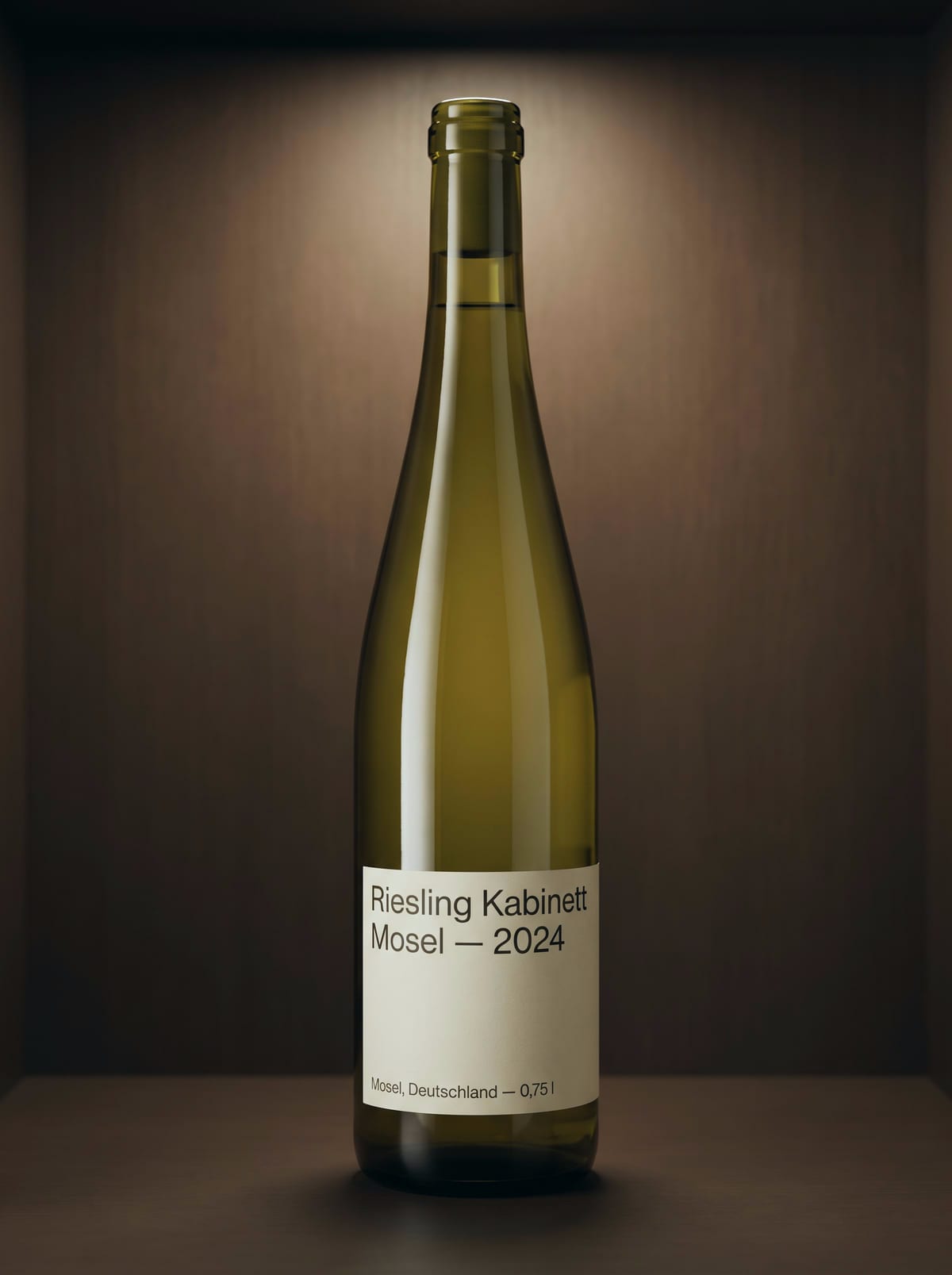 Flasche Riesling Kabinett Mosel, Jahrgang 2024