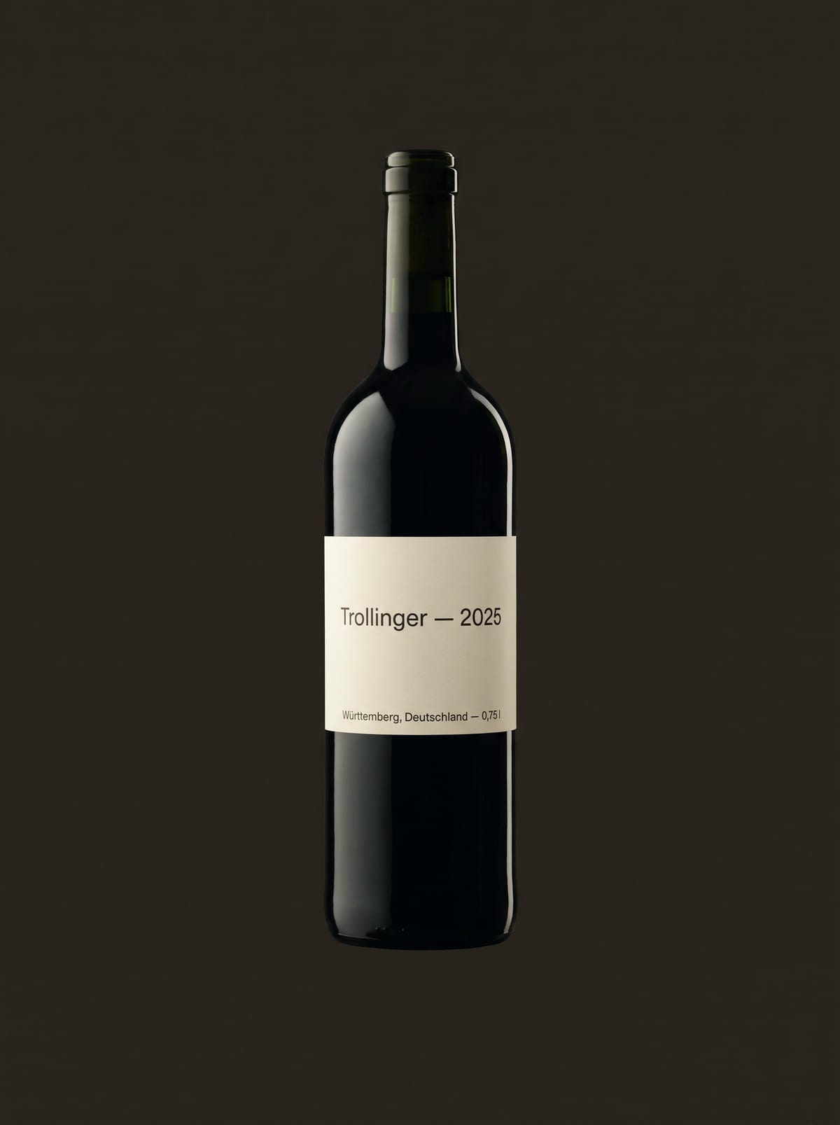 Flasche Trollinger, Jahrgang 2025